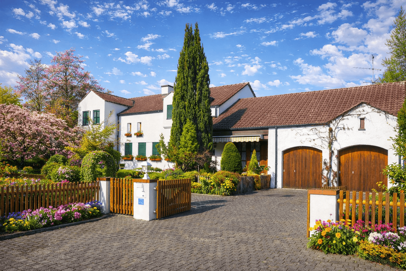 Gelegenheit! Einfamilienhaus auf aussergewoehnlich grossem Grundstueck mit Doppelgarage